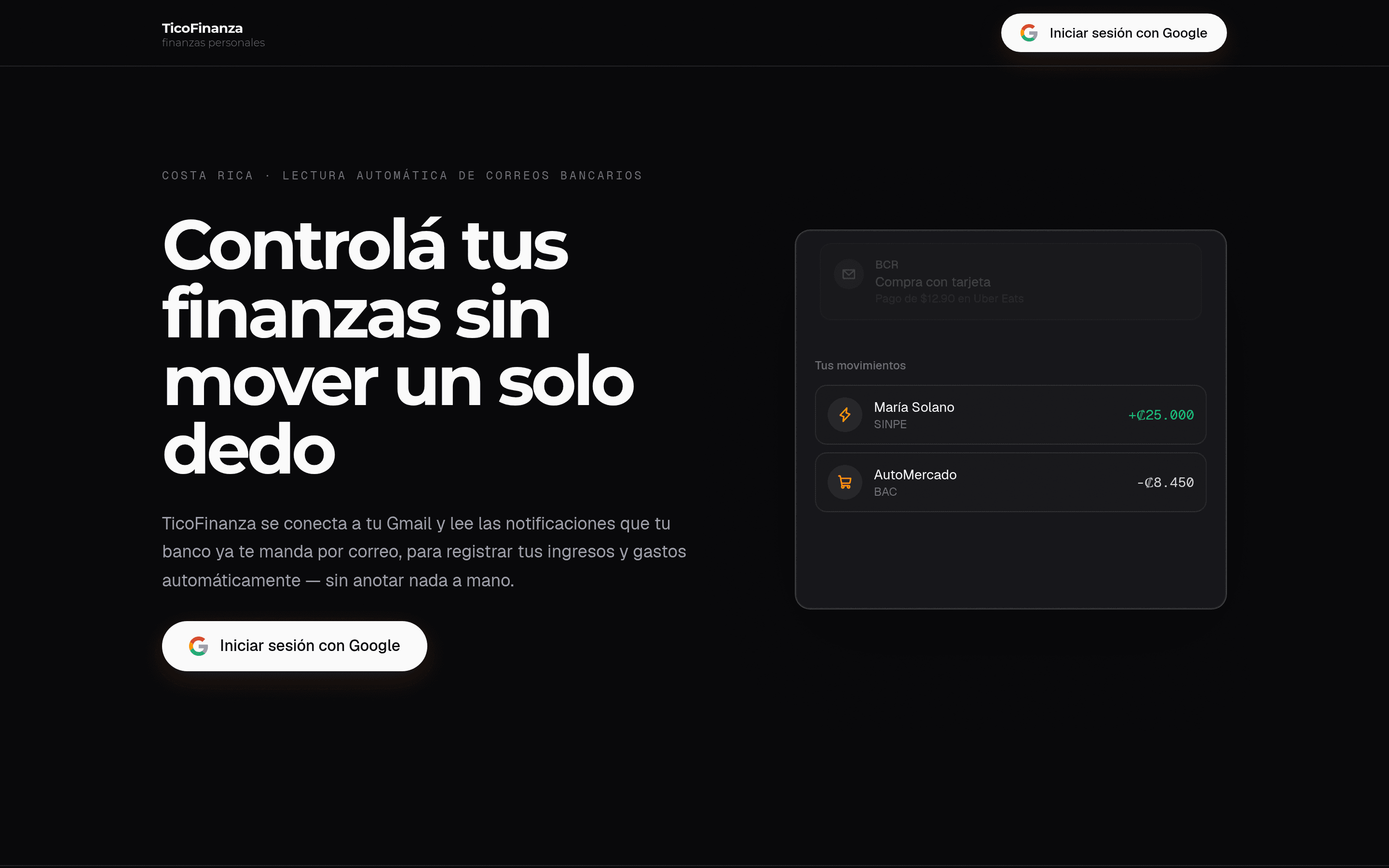 Portada de ticofinanza.com